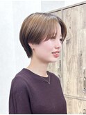☆オリーブベージュハンサムショート　メンズライク　大人可愛い