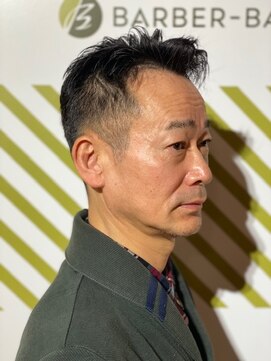 バーバーバー 四谷(BARBER-BAR) ビジネス爽やかアップバングスタイル