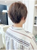 福山市美容室Caary春ヘア襟足スッキリショートスタイル
