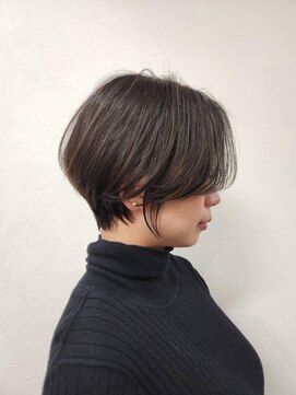 美容室ポール 西葛西店(PAUL) 黒髪 ショート 髪質改善 耳掛け