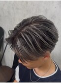MEN’S HAIR/サーフカール/刈り上げセンターパート/ブリーチ