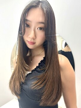 ワンズ リー 上大岡店(One's ly) レイヤーカット前髪アンブレラカラーこなれミディ/イメチェン