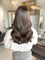 オズ 郡山駅前店(OZ)&nbsp;顔まわりレイヤー大人可愛いブラウン透明感ラベンダーグレージュ