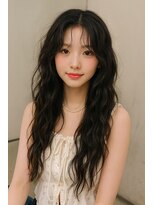 ジュノヘアージャパン 表参道(JUNO HAIR JAPAN)&nbsp;韓国ヘア/ダークアッシュ/ミディアムレイヤーカット/韓国パーマ