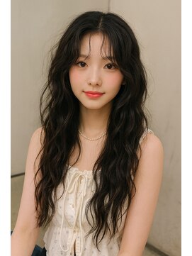 ジュノヘアージャパン 表参道(JUNO HAIR JAPAN) 韓国ヘア/ダークアッシュ/ミディアムレイヤーカット/韓国パーマ