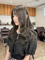 オーリーエトワ 御器所(oorry.etwa)&nbsp;髪質改善カラー/抜け感ヘルシーオリーブグレージュ