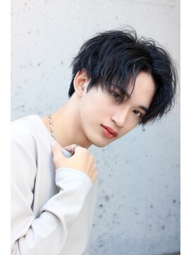 ルーシー 渋谷(LUCEY) センターパートフェザーパーマシャドウパーマメンズパーマ