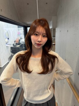 ドットニュー 横浜店(dot.nyu) 【艶カラー×顔周りカット】韓国/韓国ヘア/横浜/横浜駅/学割