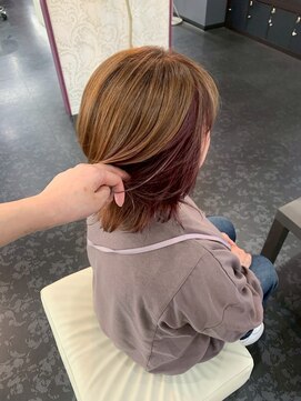 アイズ 渋沢(AIZU) インナーカラー イヤリングカラー