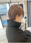 ミルクティーブロンド/ダークブルー/デジタルパーマ/千葉駅