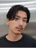 センターパート×ルーズパーマ　　　　　　　　　　　　　　　　