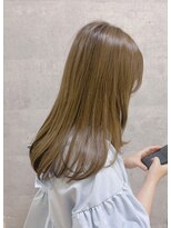 コワフュールトーリ フジグラン店(COIFFURE TORI)&nbsp;柔らかベージュ×艶髪セミロング