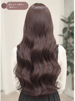 ルノヘアー(Lunohair)&nbsp;韓国風くびれミディ×レッドブラウン×顔周りカット×秋カラー