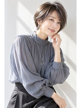 アッシュ 学芸大学店(Ash) ショートボブ/大人女性/グレージュ/髪質改善カラー/白髪ぼかし