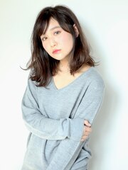 【K-two】ラフなアンニュイカ-ル大人casual☆小顔ふわミディHair
