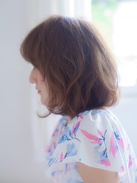 リソ 銀座(RISO) ゆるふわカールボブ