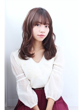 アルター(aL ter) 大人ガーリーな洒落髪。ウェーブセミロング