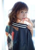 Lien☆厚めバング×ナチュラルブランジュ×ウェーブヘア　立川