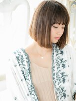 クオーレ ヘア アンジュ 水戸店(CUORE HAIR ange)&nbsp;*ange水戸*…シアカラーナチュラルストレート切りっぱなしボブa