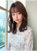 くびれミディ小顔ヘア★オリーブカラー20代30代