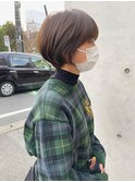 【星野】シナモンベージュ×ゆるふわショートボブ☆