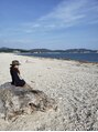 ヘアーアンドフェイス ラ ピッシュ(HAIR&FACE LA Pish) 生まれ育った故郷の海岸の景色で黄昏てます。