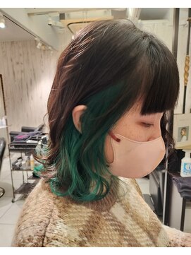 フェニーチェ 高崎(FENICE) グリーンインナーカラー