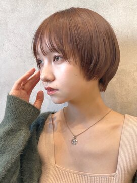 メゾンドイギー(MAISON de IGGY) 束感ワイドショートバング×シアーベージュ#グレーベージュ