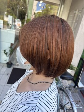 デイジー インデックスヘア 大島店(DAISY index hair) カット&抜け感オレンジカラー￥9900