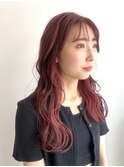 ブリーチ一回! インナーカラーピンク♪♪