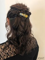 ユルリカ 新宿店(yulrica)&nbsp;編み込みハーフアップアレンジ_SP20210506