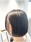 レイヤーボブ/インナーカラー/大人ボブ/ショートボブ