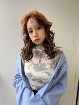 リアン(Lien) オレンジ×ブラウン