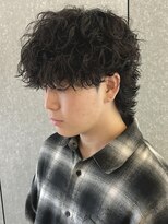 ニアウ 太田店(Niau) 波巻きスパイラルパーマメンズウルフメンズパーマ群馬太田眉毛