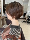 ブラウン×ショート