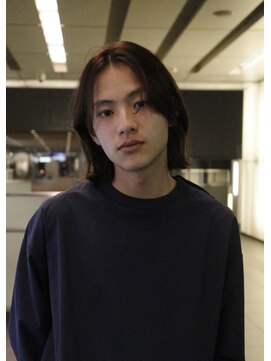 ビューズ(VIEWS) メンズボブ/メンズセンターパート/外ハネボブ/ブラウンカラー