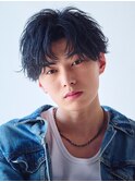 ルーズエアセンターパート【ツーブロック刈り上げ】