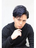 大人メンズヘア七三分けサイドパート
