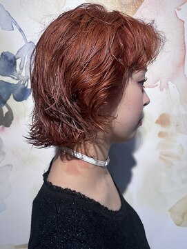 ノラ ギンザ(NORA GINZA) ドライパーマゆるめパーマウルフパーマミディアムパーマ銀座暗髪