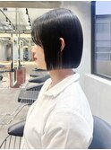 髪質改善縮毛矯正ボブ顔周り前髪韓国レイヤーカットくびれヘア柏