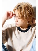ヘアカラー抜きっぱなし　ブリーチデザインk