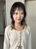 アルテヘアー(arte HAIR) 【arte HAIR】顔まわりレイヤー/ミディアムウルフ/オン眉