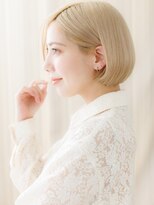 カバーヘア ブリス 志木南口駅前店(COVER HAIR bliss)&nbsp;■ブリーチカラー/ハイトーンカラー/透明感カラー☆ワンレンボブ