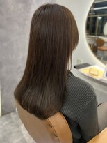 カノエ 福岡香椎店(canoe)&nbsp;髪質改善トリートメント アッシュベージュ セミロング 縮毛矯正