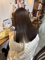 ヘアーアイストゥーレ(HAIR ICI TRE)&nbsp;こっくりブラウンぷつっとロング質感トリートメント
