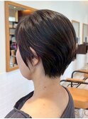 横須賀中央ハンサムショートボブ白髪ぼかしハイライト白髪染め
