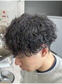 爽やか好印象メンズ波巻きパーマ
