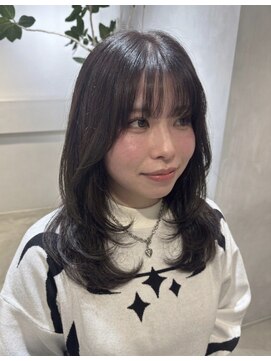 フォト 新宿(foto) ミディアムレイヤー/髪質改善/イメチェン/ピンクベージュ/新宿