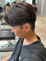 エルマーク 本山(L-MARK)&nbsp;マッシュヘア/黒髪/メンズカット/men's/フェザーパーマ
