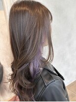 ディプティック ヘアー チェンジ ミュージアム(diptych Hair Change Museum)&nbsp;インナーカラー/レイヤースタイル/パープルカラー/滋賀/草津